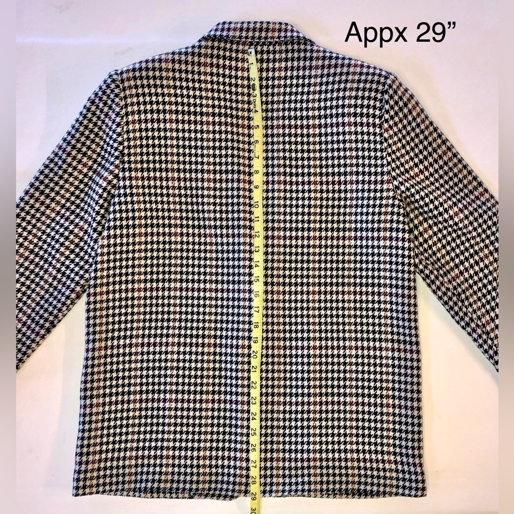 Vintage Houndstooth One-Button Boxy-Fit Sag Harbor Blazer (12) - Picture 12 of 16